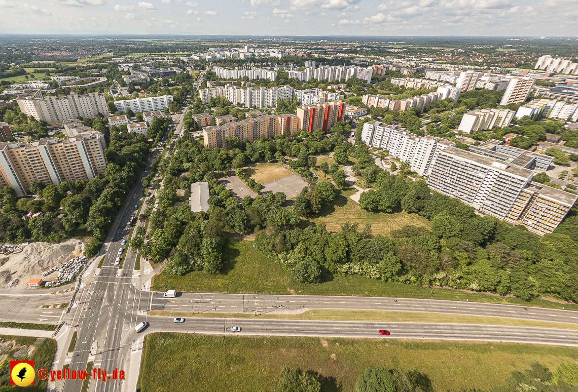 07.06.2023 - Annette-Kolb-Anger, Perlach Stift und Aufstockung in der Kafkastraße in Neuperlach